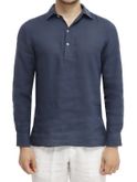 camicia mc2 saint barth raphael blu