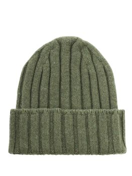 Beanie Hat Cashmere Green