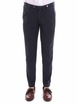 Pantaloni Myths Lana Lavata Blu