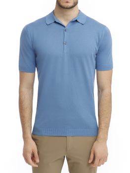 Polo John Smedley Adrian Azzurro