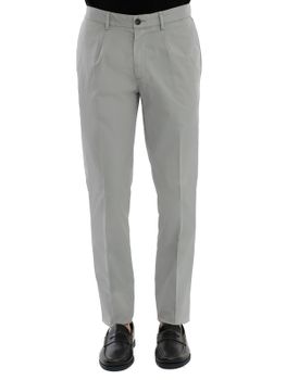 Pantaloni Devore Incipit Cotone Grigio