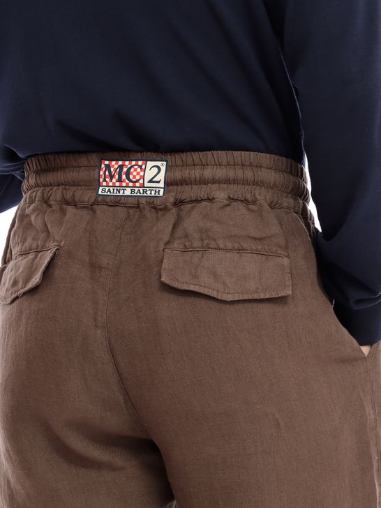 trousers-mc2-saint-barth-calais-brown
