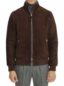 Giubbino Proleather Suede Marrone