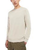 maglione barbour girocollo beige
