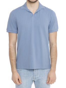 Polo MC2 Saint Barth Charles Azzurro