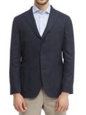 blazer boglioli light crepe blue