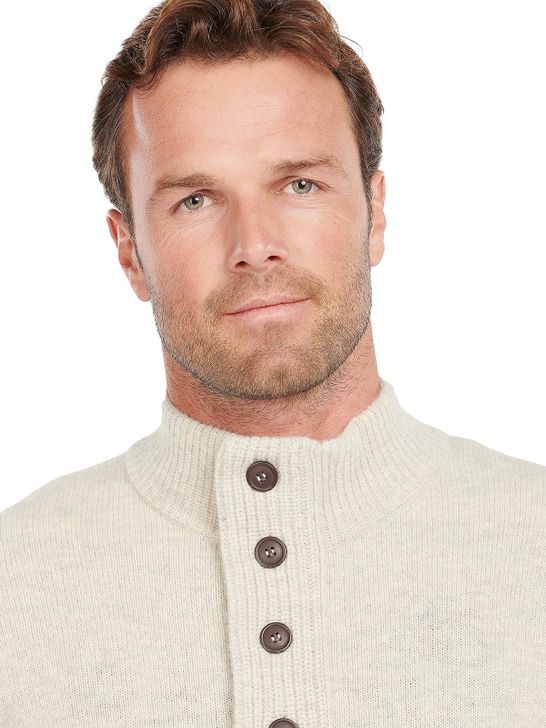 sweater-barbour-half-zip-grey