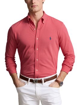Camicia Polo Ralph Lauren Mesh Rosso