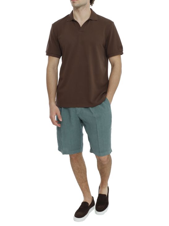 polo-shirt-mc2-saint-barth-linen-brown