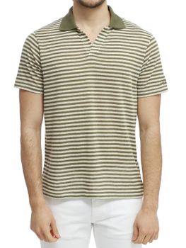Polo MC2 Saint Barth Rye Stripes Verde