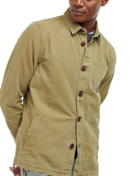 Overshirt Barbour Washed Cotton Green