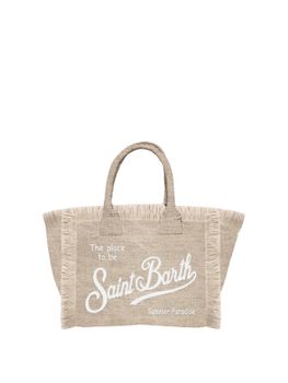 Bag MC2 Saint Barth Vanity Linen Beige
