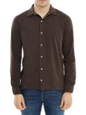 camicia bl'ker jersey marrone