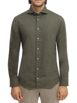 Camicia Bastoncino Flanellata Verde