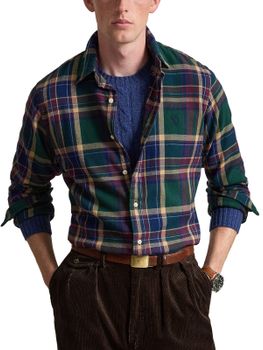 Camicia Polo Ralph Lauren Plaid Flannel Verde