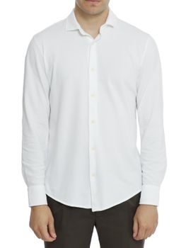 Camicia MC2 Saint Barth Piquet Bianco