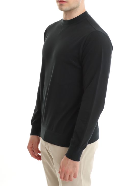 sweatershirt-filippo-de-laurentiis-pique-black