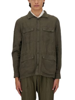 Field Jacket Herno Sahara Linen Green
