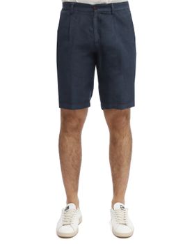 Bermuda Devore Incipit Lino Blu