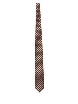 Cravatta Holliday & Brown Twill Marrone