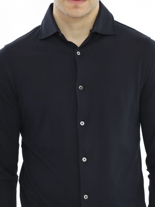 camicia-filippo-de-laurentiis-piquet-blu-camlbas-piqvin-u890