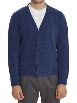Cardigan Gallia Effetto Spugna Blu