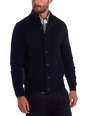 maglia barbour essential patch zip blu