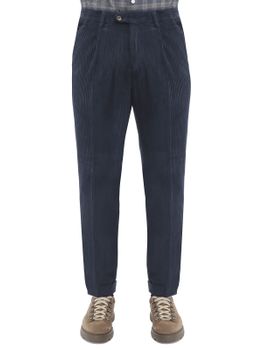 Trousers Devore Incipit Corduroy Blue