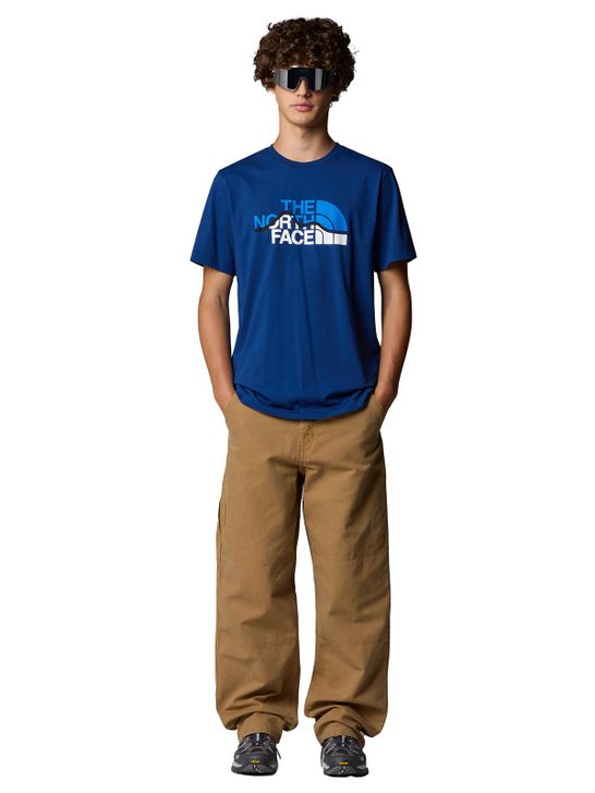 t-shirt-the-north-face-mountain-line-blue