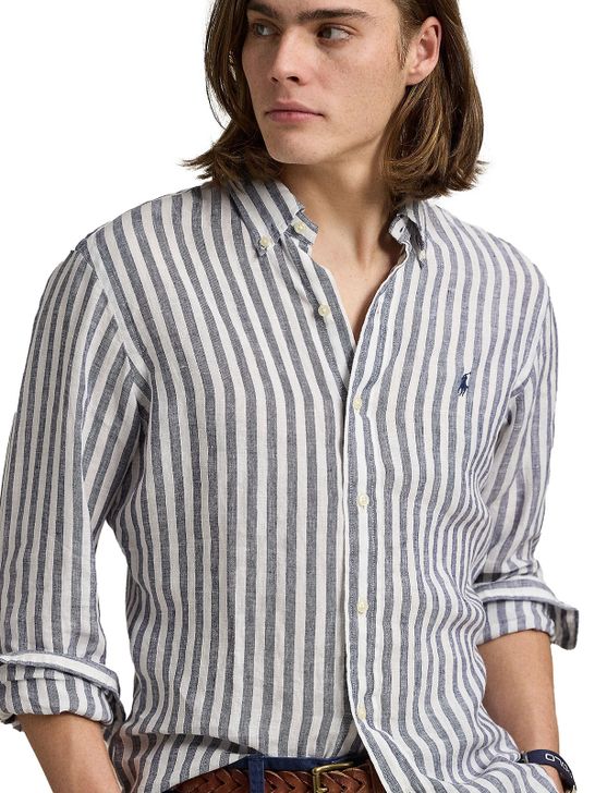 shirt-polo-ralph-lauren-striped-linen-white-blue