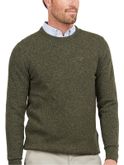 sweater barbour tisbury crew green