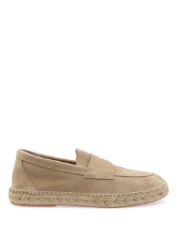 Mocassini Abarca Suede Beige