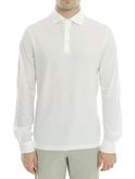 polo shirt filippo de laurentiis crepe white