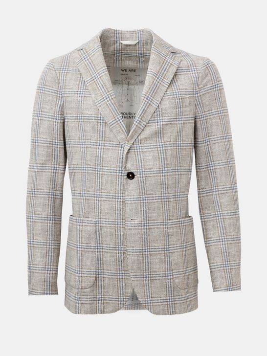 giacca-circolo-1901-check-beige-cn4332-naturale