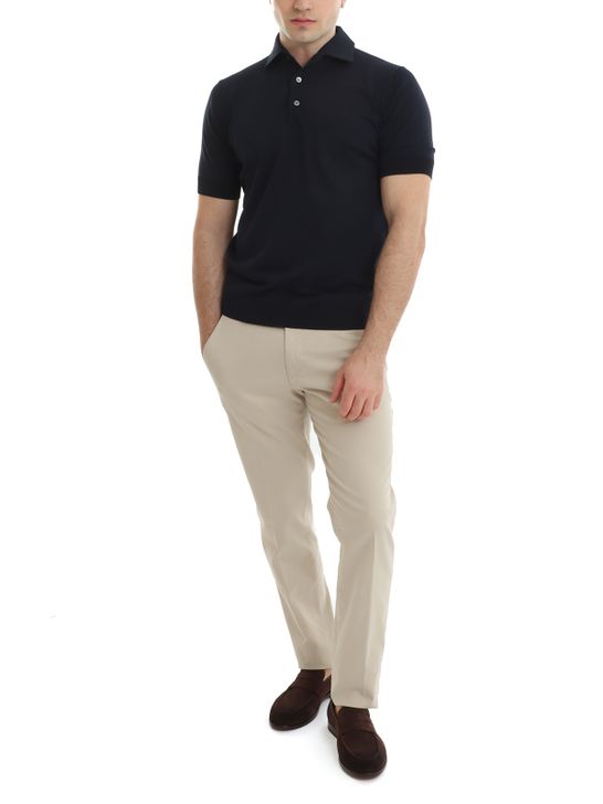 polo-shirt-filippo-de-laurentiis-cotton-blue