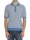 polo gallia righe azzurro