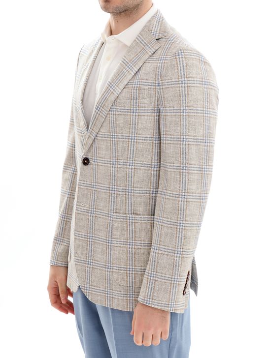 giacca-circolo-1901-check-beige-cn4332-naturale