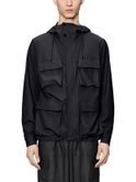 giubbino rains pocket jacket nero