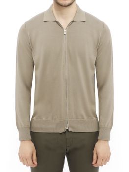 Camicia Filippo De Laurentiis Full Zip Beige
