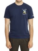 t-shirt mc2 saint barth stampata blu