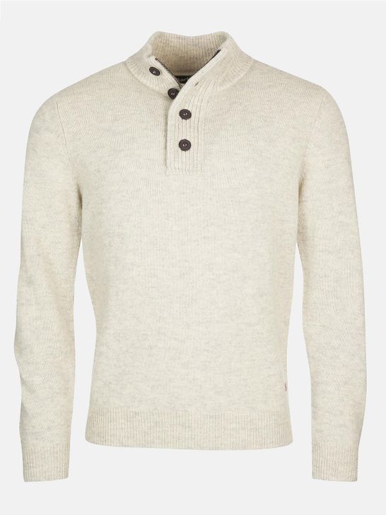 sweater-barbour-half-zip-grey