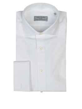 Camicia Veltroni Uomo Cerimonia Doppi Polsi Bianco