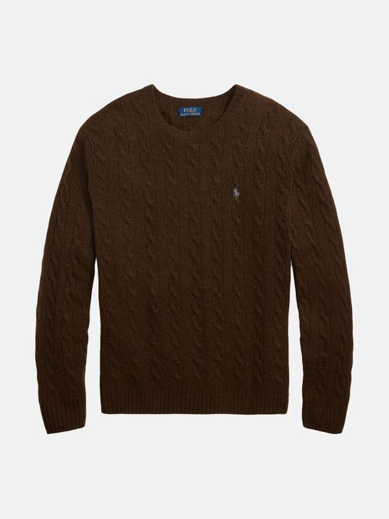 sweater-polo-ralph-lauren-cable-brown