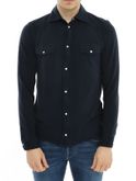 shirt bl'ker western blue