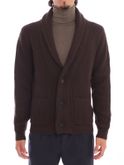 cardigan filippo de laurentiis merino brown