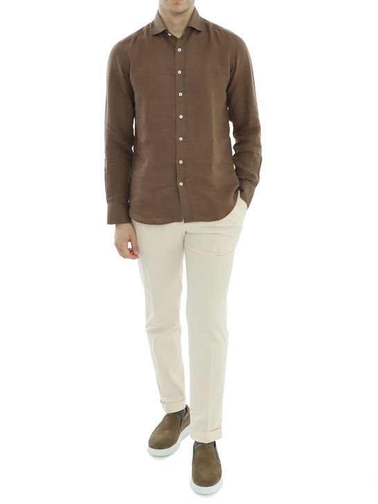 camicia-bastoncino-lino-marrone-164-b050-9