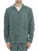 overshirt devore incipit linen green