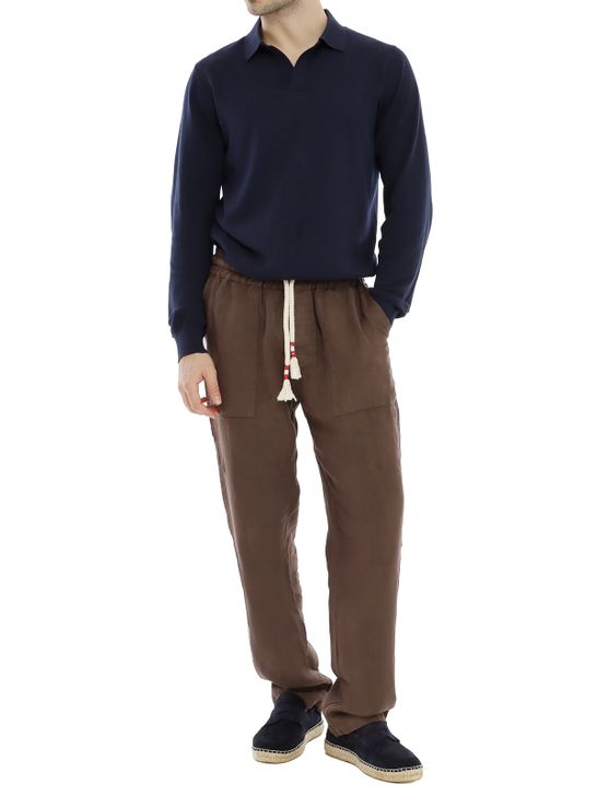 trousers-mc2-saint-barth-calais-brown