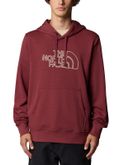felpa the north face drew peak light bordeaux