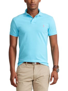Polo Shirt Polo Ralph Lauren Mesh Light Blue